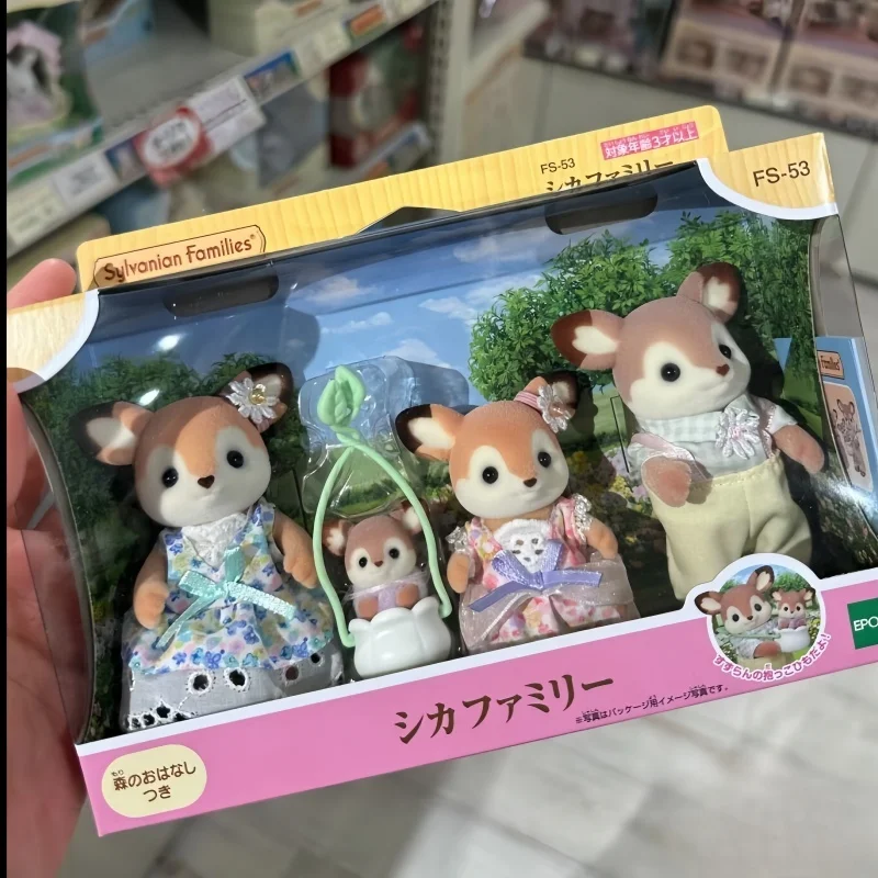 

Фигурка героя мультфильма «Семья оленя», милая кукла-украшение, кулон в лесу, семейное украшение, подарок на день рождения