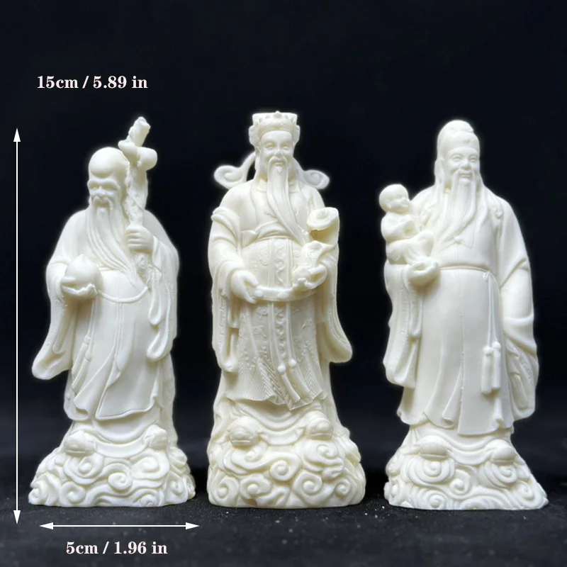 骨董品、骨董品、古い木の彫刻Fu Lu Shou、ホームラッキーコレクション 骨董品、骨董品、古い木の彫刻Fu Lu Shou、ホームラッキー