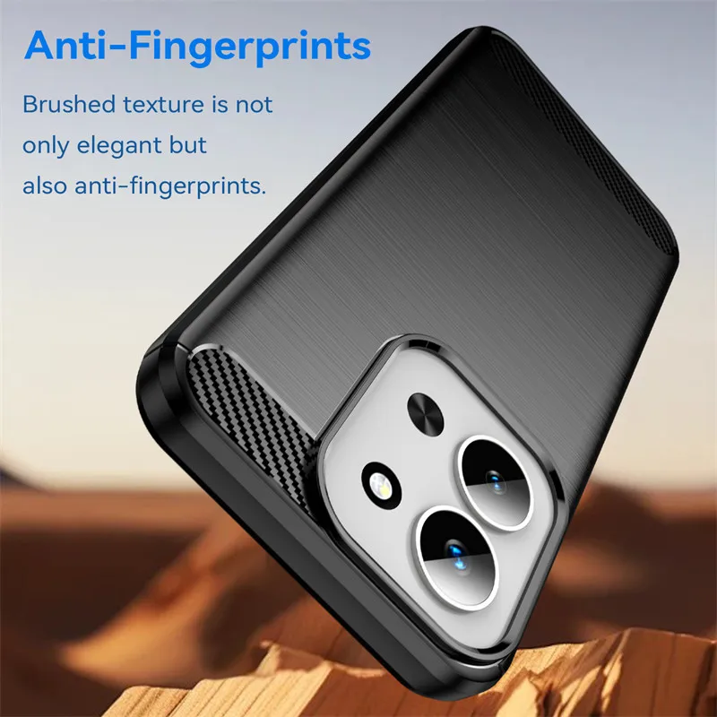 Shockproof Silicone Brushed TPU Protective Phone Case