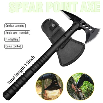 ABS Handle Tactical Axe Outdoor Camping Survival Axe Chopping Trees Self-defense Multi-function Rescue High-end Axe 2