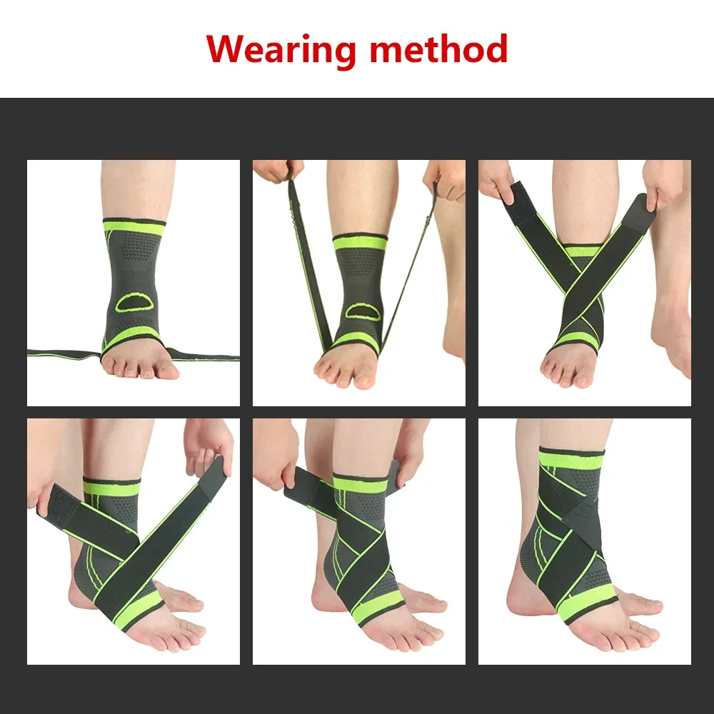 Gym Ankle Protector Sport Anklet Support Bodybuilding Exercise Fitness Man Women Adjustable Compression Ankle Brace Protection