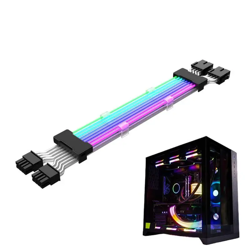 

RGB Cable Extension Cable With 16.8 Million Color Addressable RGB PC Supplies Suitable For Any Brand And High Power Supply