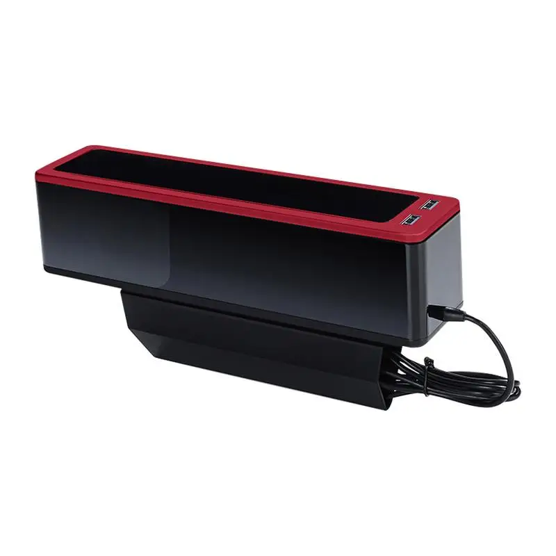 

Car Seats Gap Filler Organizer Car Seats Gap Filler Storage Box With USB Charging Ports Multi-functional Car Seats Crevice