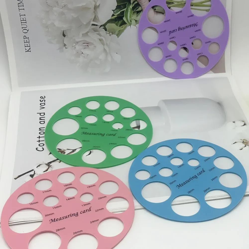Silicone Nipple Measuring Card Non-stick Breast Pump Flange Circle Ruler Sizing Tool Efficient Breast Feeding Supply Accessories with breast pump accessories