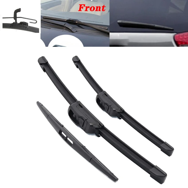 Car Front & Rear Windshield Wipers Wiper Windscreen Window Wipers ...