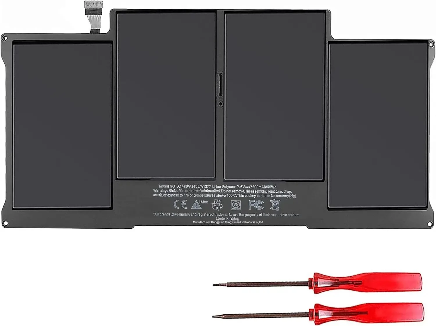 Batteria A1466 Per Macbook Air 13 Pollici (A1466 2012-2015 E 2017) (A1369 2010-2011) - A1377 A1405 A1496 Macbook Air