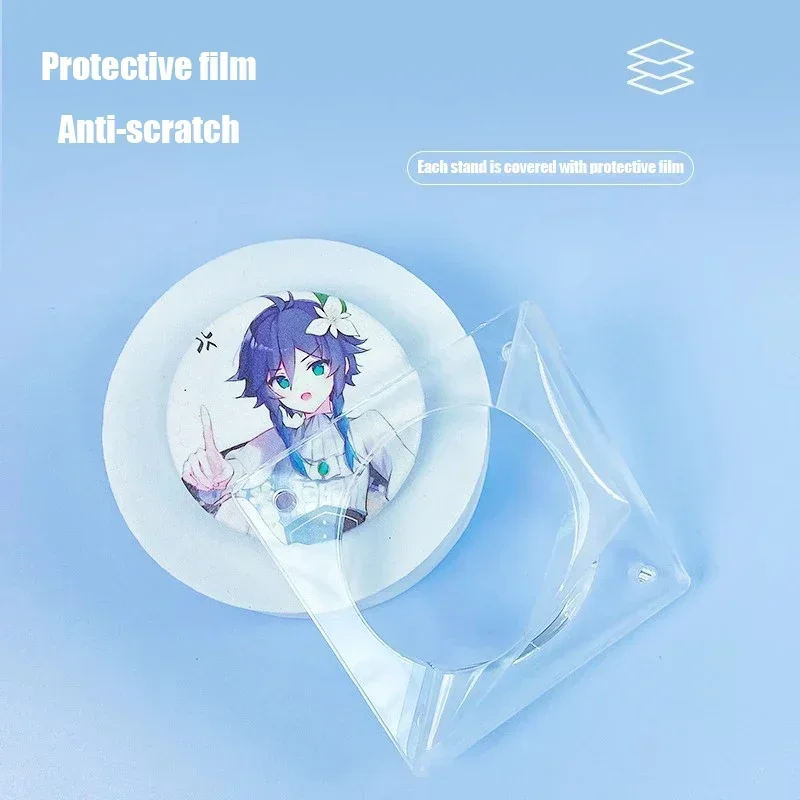 44/58/75mm Acrylic Badge Display Stand Goods Tray Porous Badge Storage Box Goods Beautification Display Box Brick