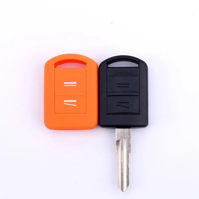 Key case cover 2 Buttons Silicone Car Key Cover Set Protection for Opel Vauxhall Corsa C Agila Meriva Combo Remote Key Fob