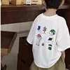 2024 Boys Cartoon Short-sleeved Pure CottonT-shirt Children's Clothing Summer Children's Short-sleeved Top Shirt Korean Version 1