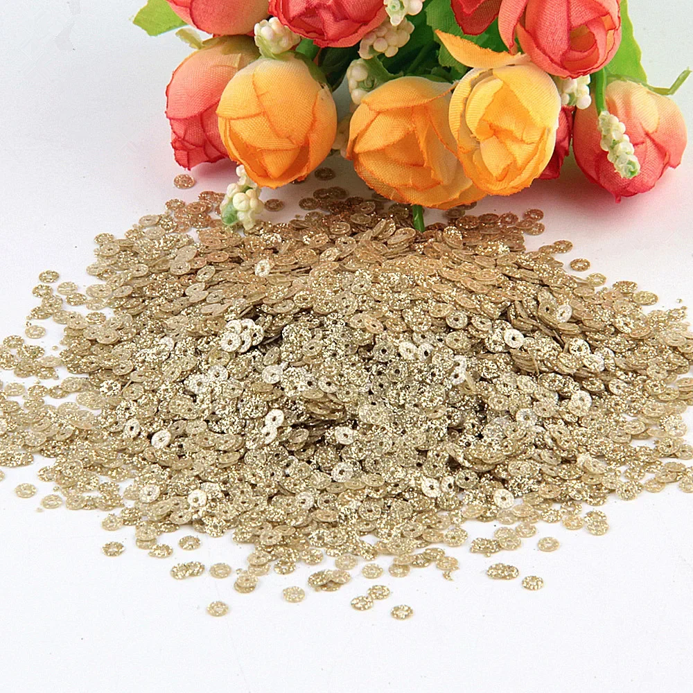 Sparkling Gold Sequin Mix for Crafting and Decoration