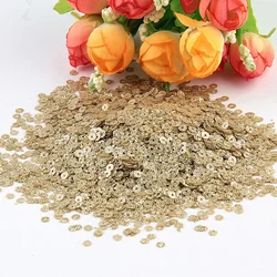 Sparkling Gold Sequin Mix for Crafting and Decoration (3mm glittler lt gold)