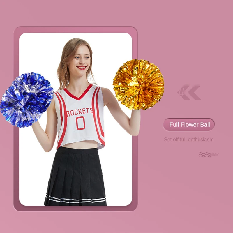 1Pcs Cheerleading Flower Ball Diameter 30cm Cheerleading Handshake Flower Children Dance Performance with Cheerleaders