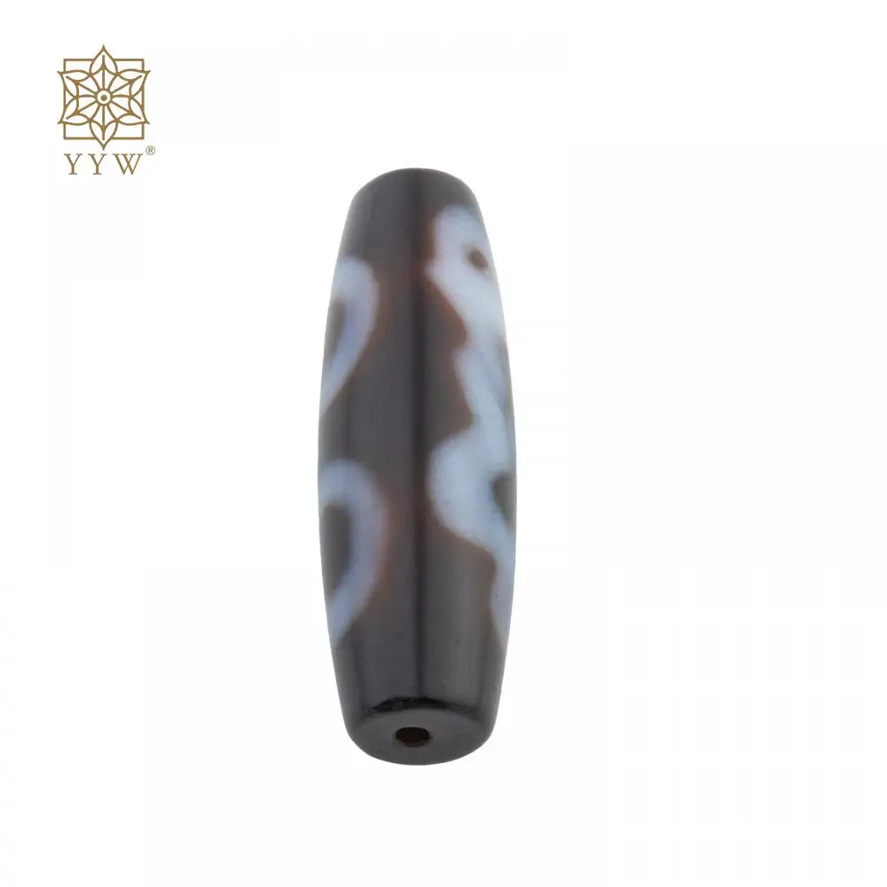 

1PC Natural Tibetan Agate Dzi Beads Lovely Frog Pattern Light Black And White Stone For Making Men Women Jewelry Accessories