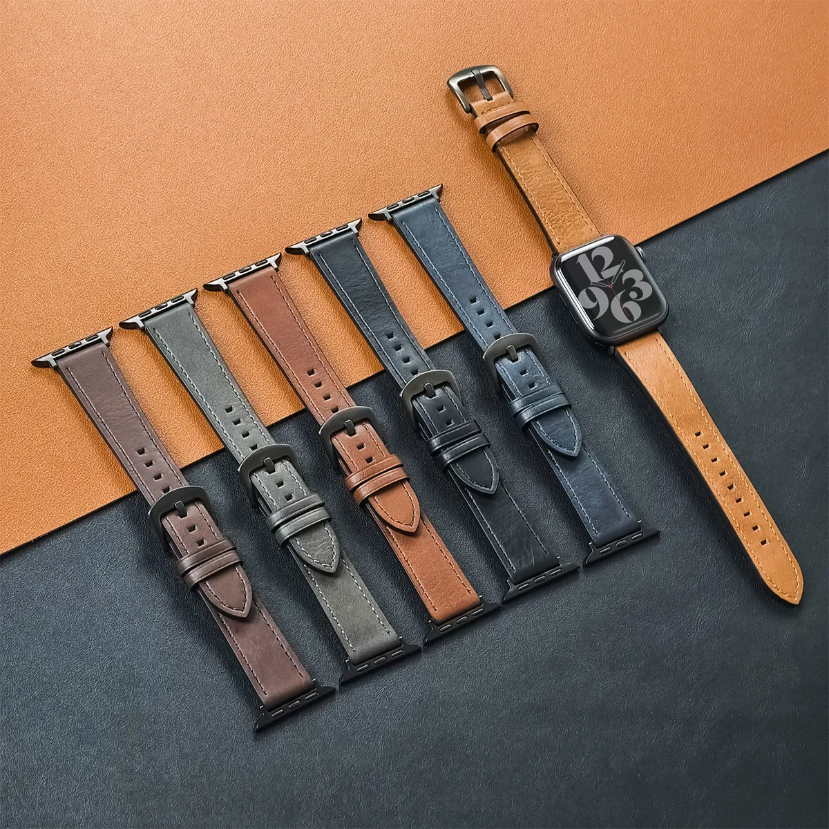 Elegant Leather Watch Band - Premium Strap