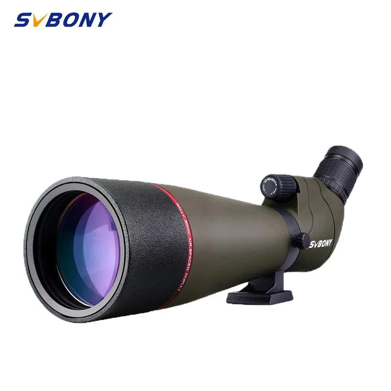 Telescope SV13 20-60x80 Zoom Spotting Scope 45-Degree Large Field of View Birdwatching Hiking Camping Equipment