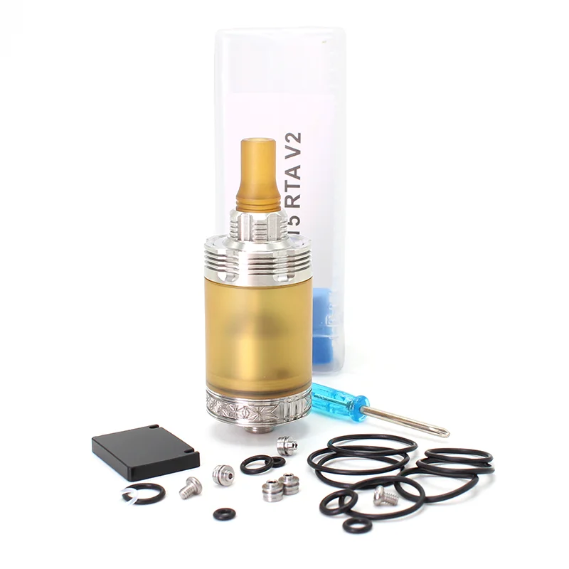 

SXK 415 V2 RTA четыре один пять V2 Ss316 MTL RTA 4,5 мл Регулируемый Воздушный бак сменный атомайзер для электронной сигареты с одной катушкой
