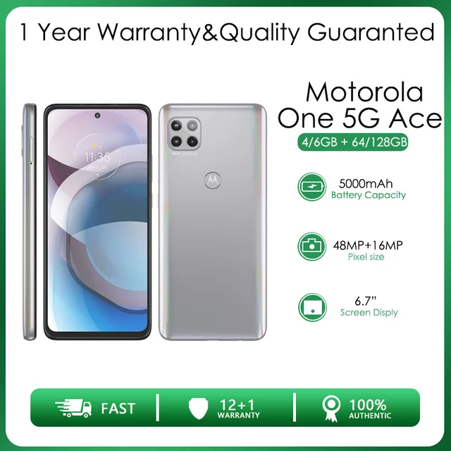 Motorola One 5G ACE XT2113 Original Unlocked 6.7 inches 128GB 6GB RAM