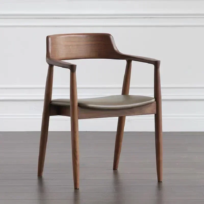 Wood Dining Chair Office Chairs Chaise Salle Manger Nordic Kitchen Design Living Room Rooms Dressing Chic Modern Luxury Accent