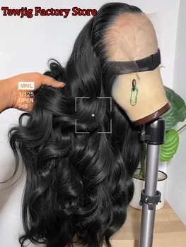 30 Inch 13x6 Black Body Wave HD Lace Frontal Wigs 200 Density 13x4 Water Wave Lace Frontal Wig 100 Human Hair Wet And Wavy