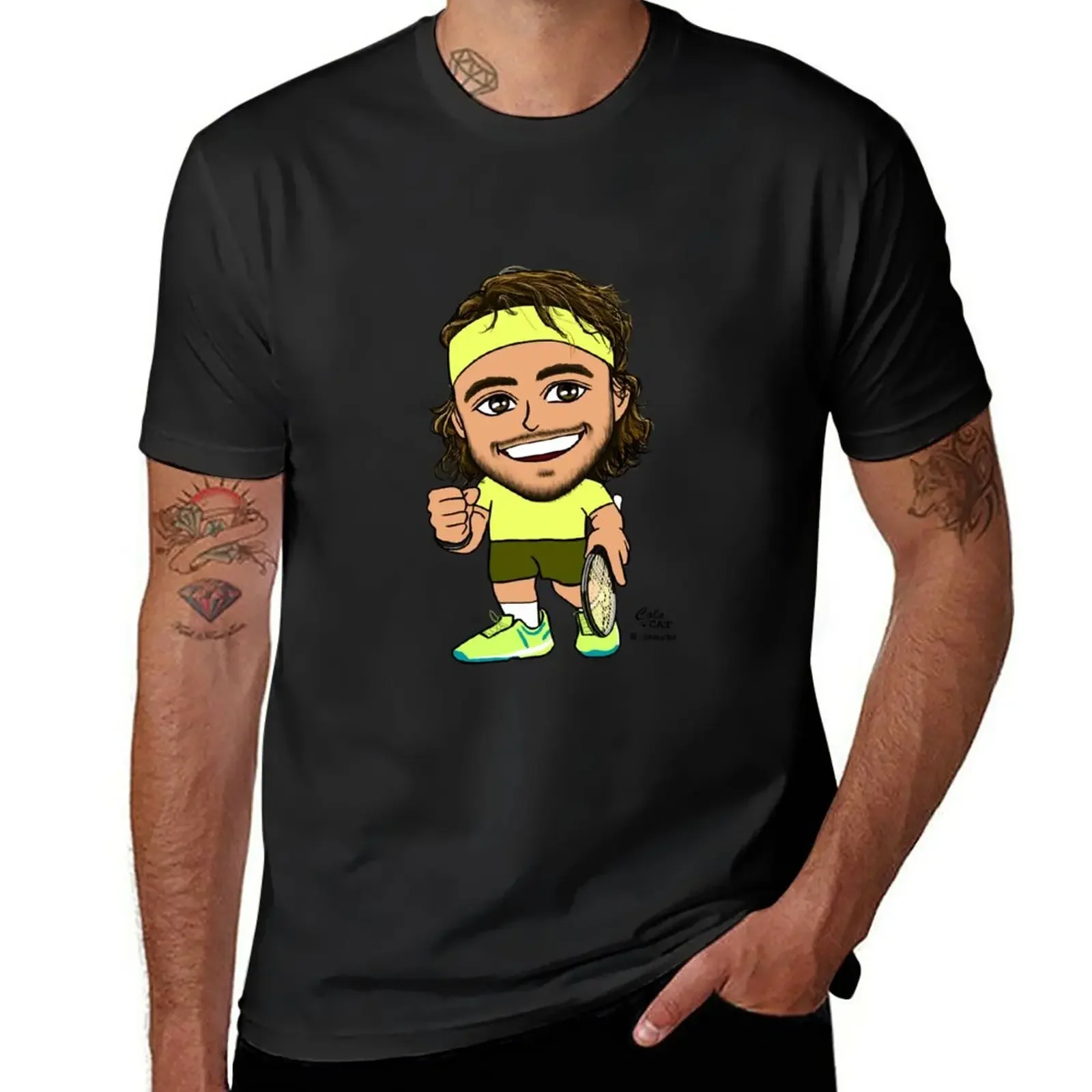 

Stefanos Tsitsipas T-Shirt aesthetic clothes kawaii clothes customs design your own oversized t shirt men