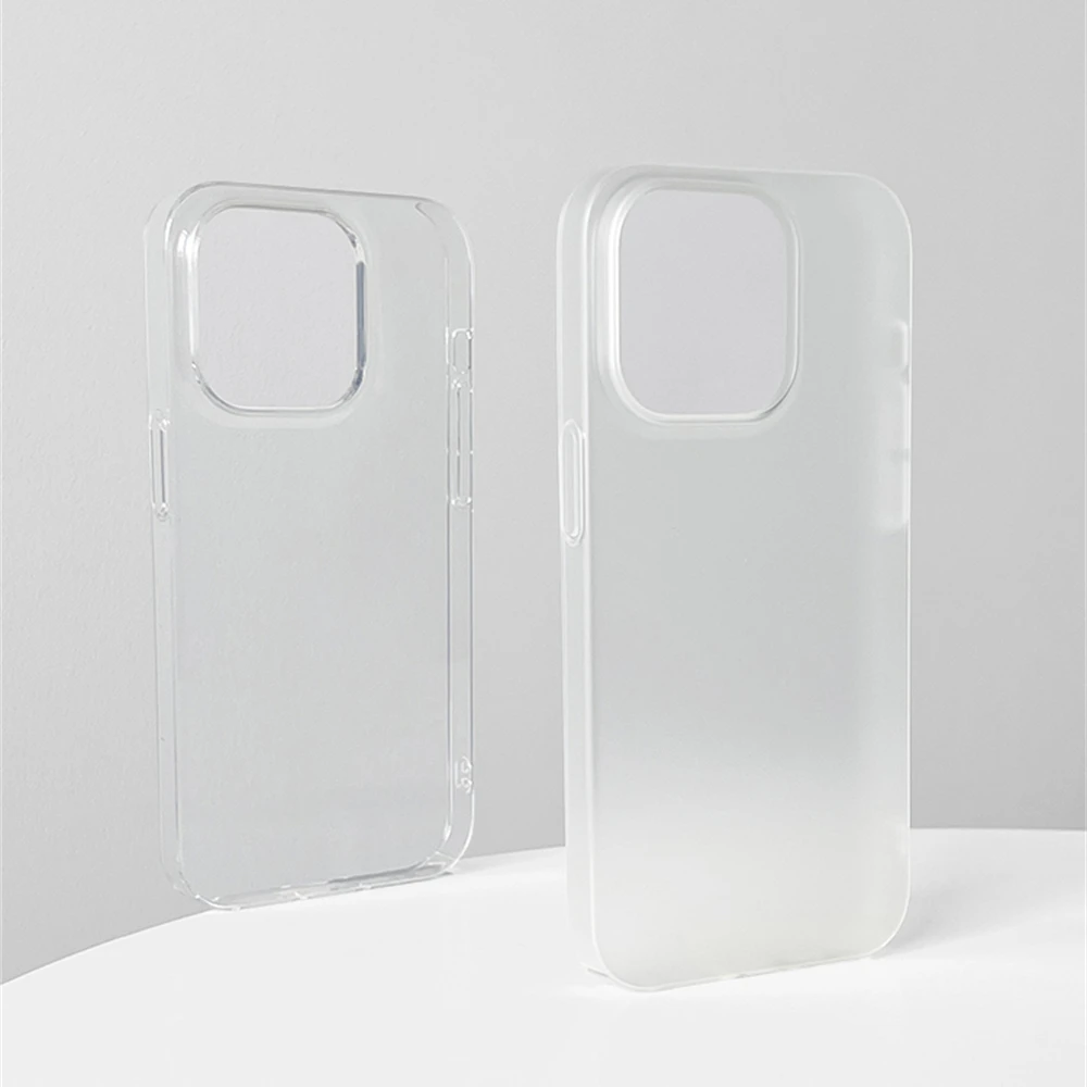 Ultra Thin 0.7 MM Sand Blasted Frosted Matte Hard PC Case - Simple Transparent HD Cover