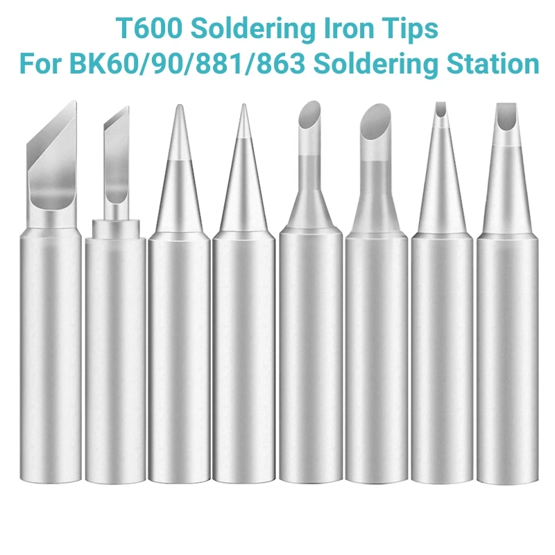 T600 Bakon Soldering Iron Tips For BK60/90/881/863 Soldering Station T600-K/SK/B/2B/LB/I/IS/C/D Replacement Tip Accessories