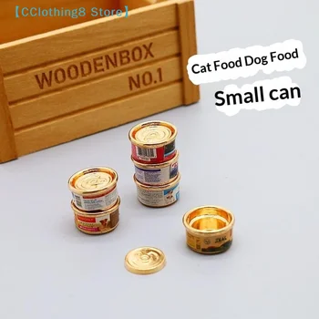 1/5 Pezzi Giocattoli per il Gioco di Ruolo, Cibo Miniatura per Gatti/Cani per Casa delle Bambole 1/12, Decorazioni per la Casa delle Bambole【AliS8】