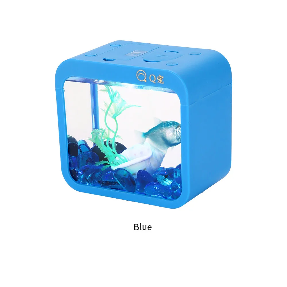 Five Color Variable Complete Aquarium for Fish on the Table Mini With Light Marimo Detachable Ecological Landscaping Aquarium