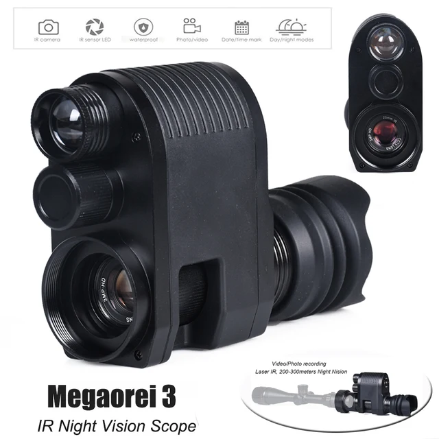 Megorei 3 جهاز الرؤية الليلية نطاق بصري HD التصوير الرقمي كامل اللون ليلا ونهارا للرؤية الليلية كاميرات الصيد|Monoculr/Binoculrs|  