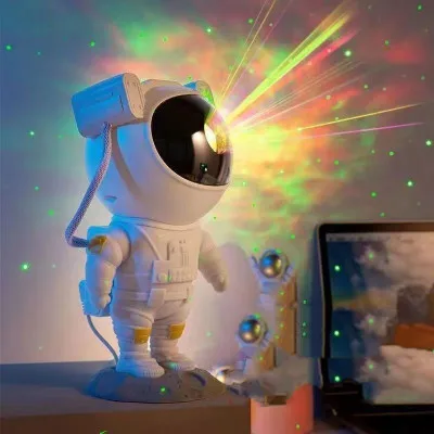 

LED Magnetic Type Rechargeable Bedside Atmosphere Starry Projection Lamp Astronaut Night Lingt Desktop Ornament Kids Gift