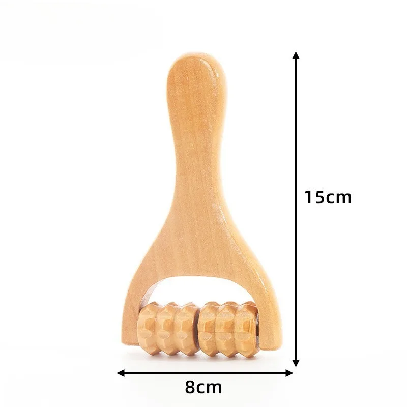 Wooden Face Massage Tools Set Kit Face Sculpting Tool Skin Care Facial Massager Cupping Contouring Facial Roller - 5