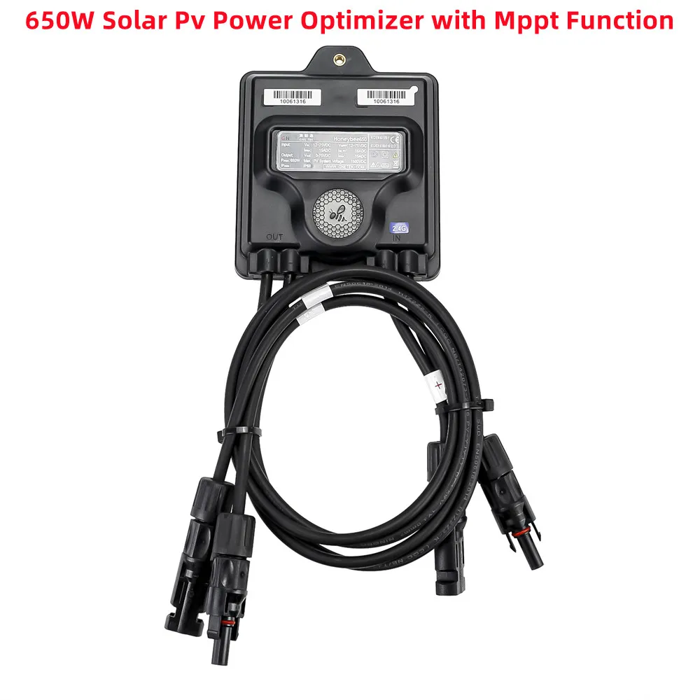 Heliotec Solar Pv Power Optimizer Mppt 650W 12V-75V Input Ip68 Monitoraggio Del Pannello Solare In Tempo Reale Anti-Hotspot Limitatore Di Tensione