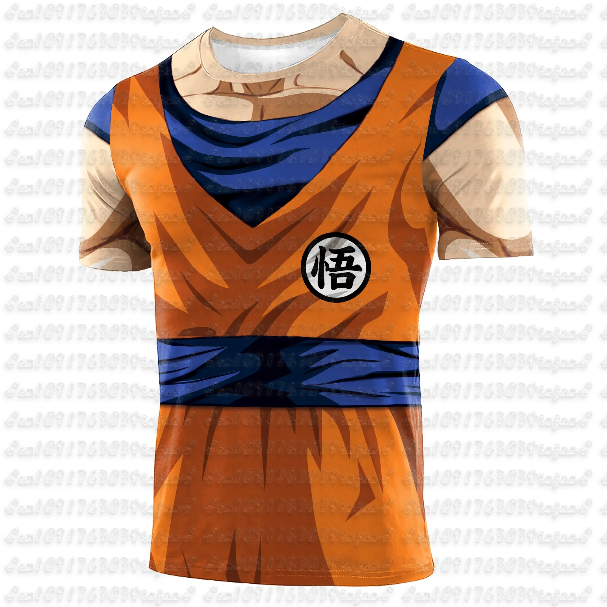 Dragon Ball Z Goku Kame Symbol 3D Schnelltrocknendes T-Shirt für Herren Damen Kinder Sommer Sport Cosplay Tee Outdoor Casual Fashion T-Shirt – Detail 5