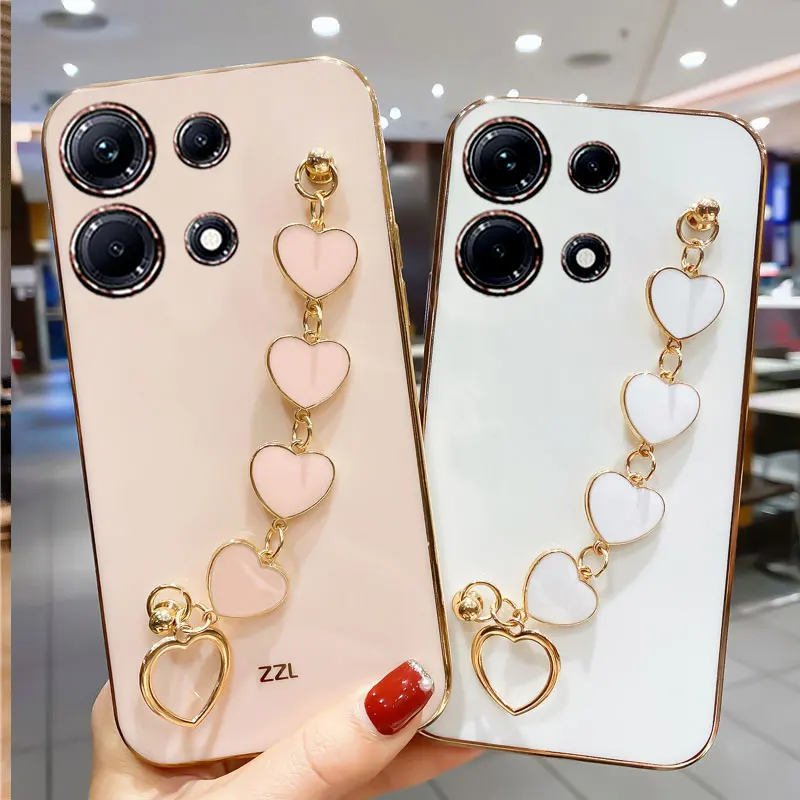 Luxury Plating Love Bracelet Anti-fall Smartphone Case - Sexy Cover Edition