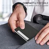 PU Business Card Holder with Magnetic Buckle Stainless Steel Business Card Case Credit Card ID Name Card Sleeve for Men Women 6