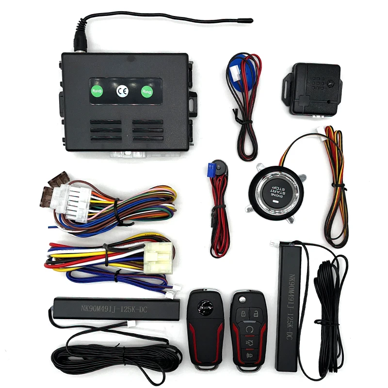 Schlüsselloses Autostart-System mit Zentralverriegelung, Komplettes Fernstart-/Stopp-Zubehörset für Fahrzeugbeladung und -start – Detail 2