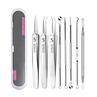 Ultra Fine No 5 Cell Pimples Black Head Clip Tweezers Beauty Salon Special Scraping Closing Artifact Acne Needle Tool 2