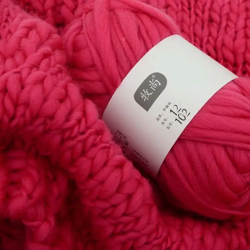 Icelandic Plush Wool Chunky Yarn for Knitting Sweater Super Bulky Arm-Knit Lanas 50g/Ball Thick Crochet Threads