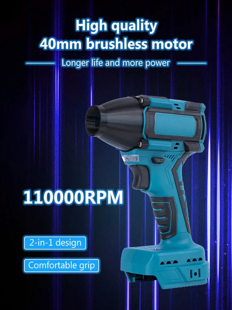 Soffiatore Turbo YOFIDRA 110000RPM Per Batteria Makita 18V - Ventola Violenta Brushless