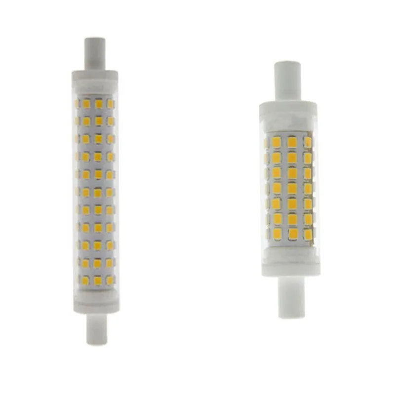 

220v 110v Dimming LED R7S Ceramic Lamp 10w 5w 78mm 118m R7S Floodlight Bulb 3000k Natural White 4000k 6000k Replace100w J118