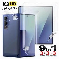 9 - in - 1 Flexible TPU Hydrogel Film Screen Protector - Front, Back, and Inner Coverage, Anti - Scratch Shield - 9PCS (Galaxy Z Fold 6)