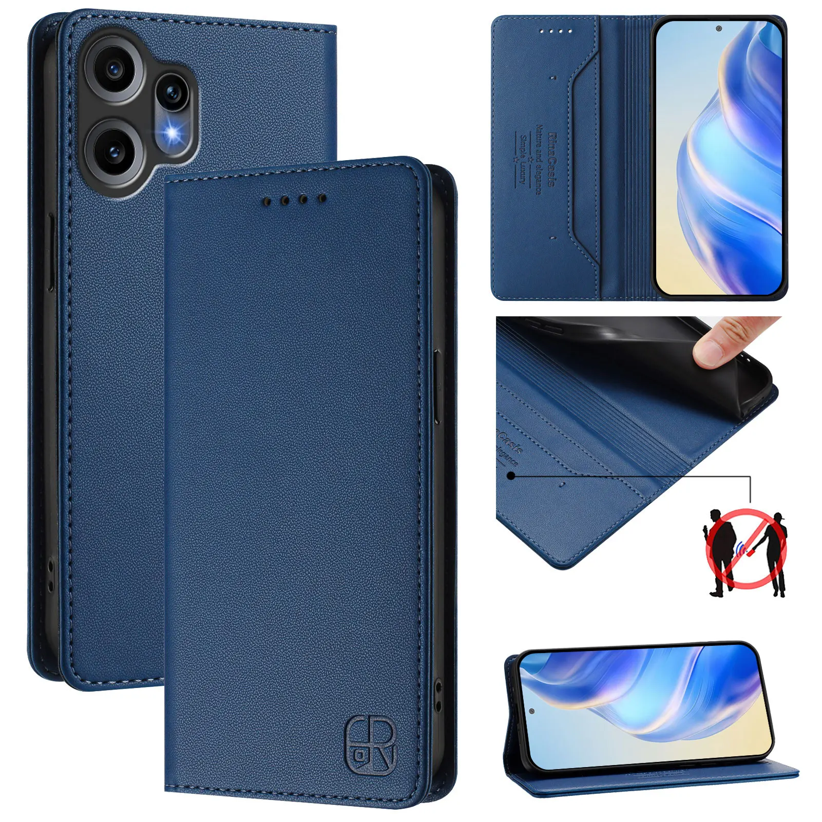 Leather Wallet Case for Nothing Phone - Flip Cover Etui with Global Compatibility