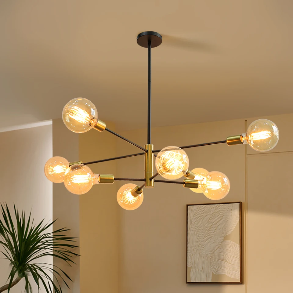 シャンデリア, フレンチカントリースタイルの竹手織りアイランドライト