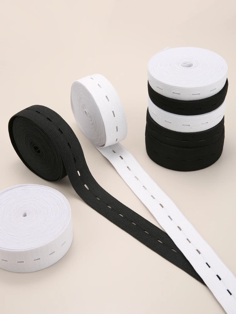 Sewing Accessories 5m Button Hole Elastic Belt Braided Stretch DIY Sewing Clothing Accessories