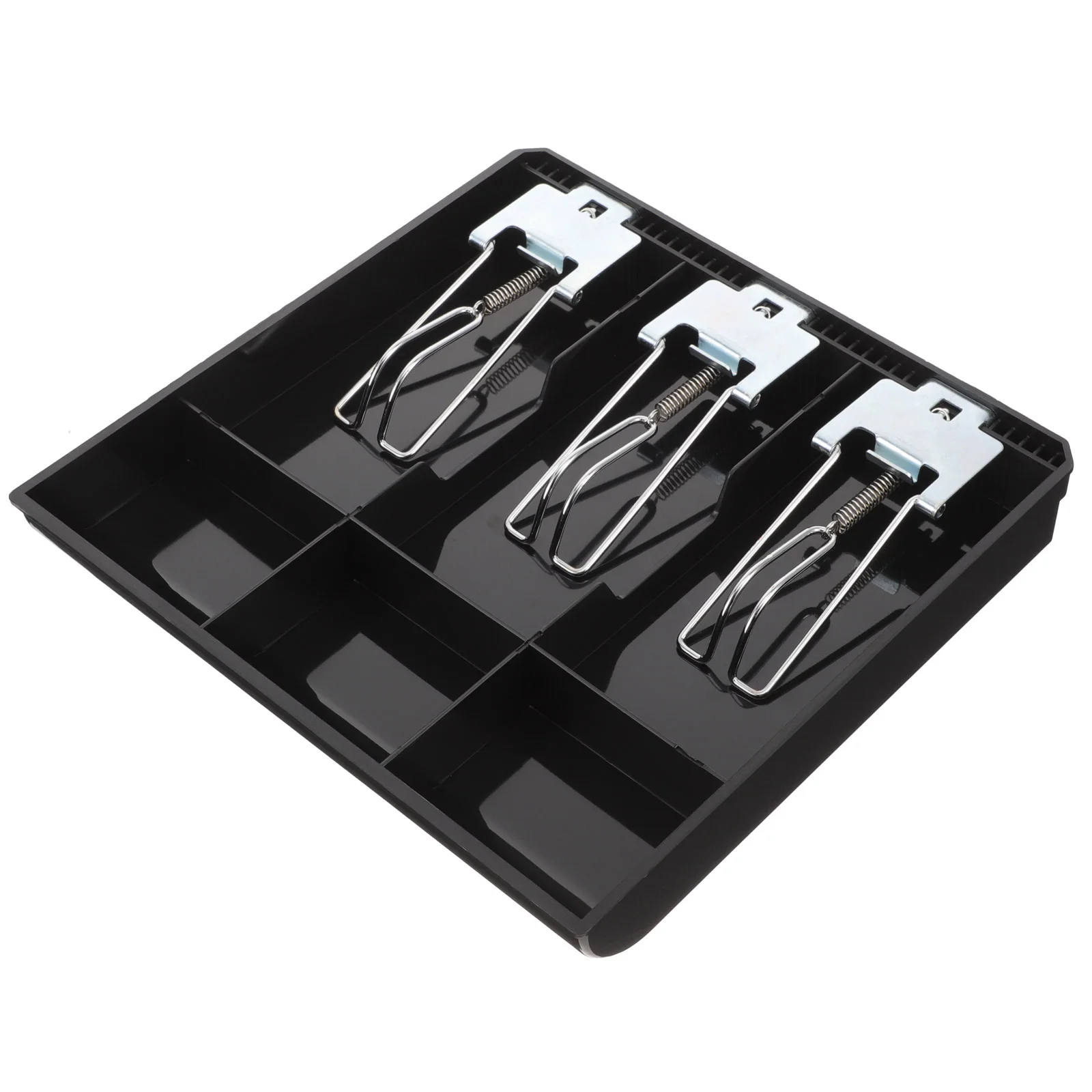 

Cash Register Tray Cash Register Insert Tray Coin Money Drawer with Metal Clip Portable Cash Drawer