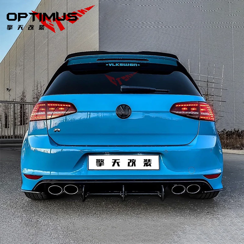 Roof Spoiler for Volkswagen VW Golf 7 MK7 VII 7 7.5 GTI R 2014-2019 Rear  Trunk Roof Lip Spoiler Tail Wing (ABS)