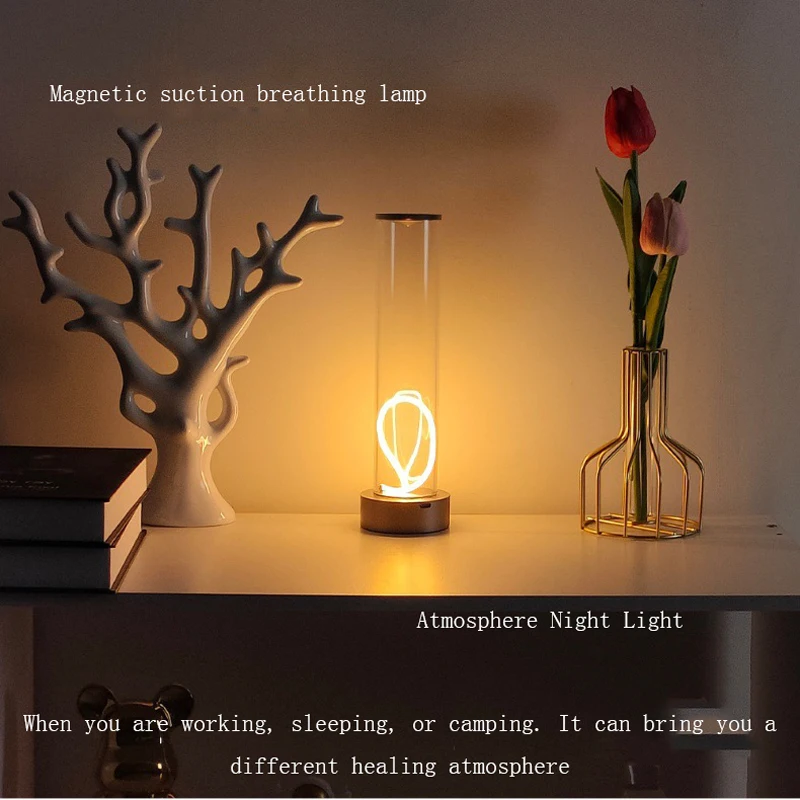 Magnetic Suction Light Three Brightness Levels LED Ambient Light Adjustable Outdoor led light mini led light