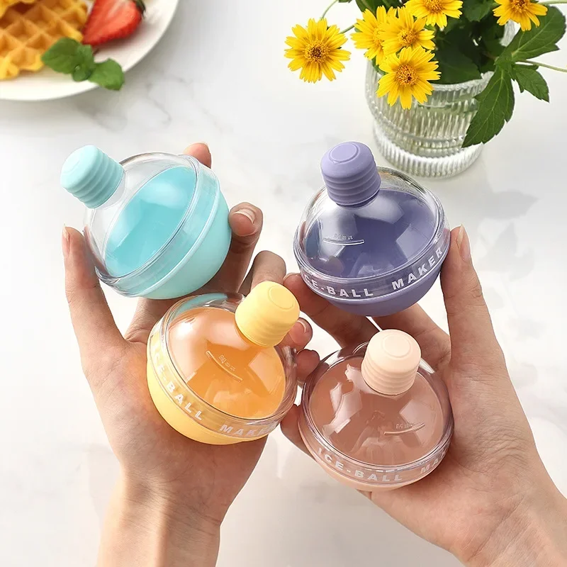 1pc Frozen Ice Ball Mold Whiskey Macaron Ice Cube Mold for Homemade Large In Kitchen Silicone Tray Kitchen Accessories