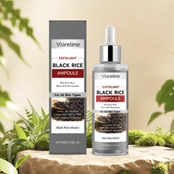 VIARELINE Black Rice Keratin Serum - Gentle Daily Facial Exfoliating Essence for Nourishing and Moisturizing Skincare