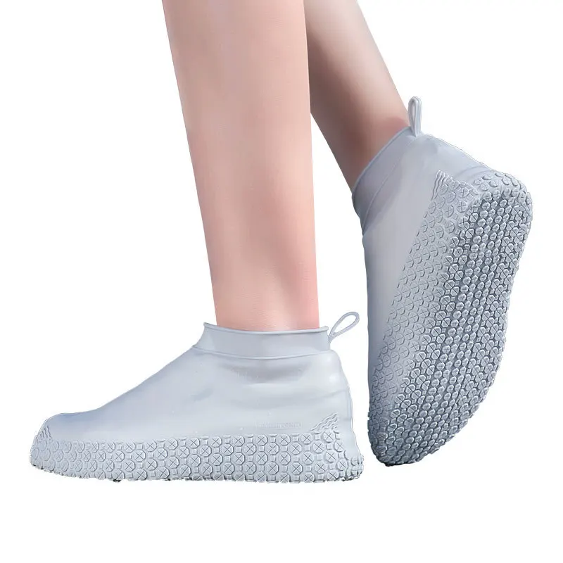 New Women Men Kids Fashion Shoes Covers Silicone Shoes Protector For Rainy Days Slip-resistant Footwear Accessories